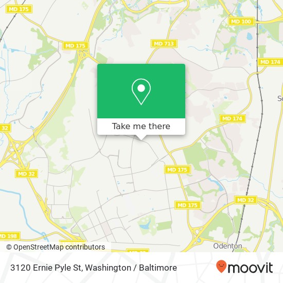 Mapa de 3120 Ernie Pyle St, Fort Meade, MD 20755