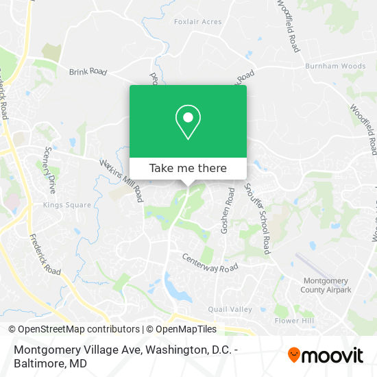 Montgomery Village Ave map