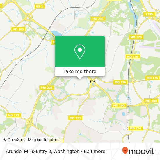 Arundel Mills-Entry 3 map