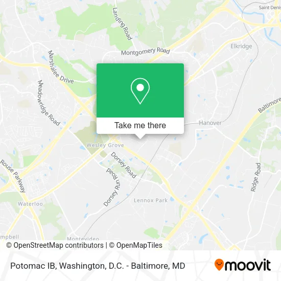 Mapa de Potomac IB