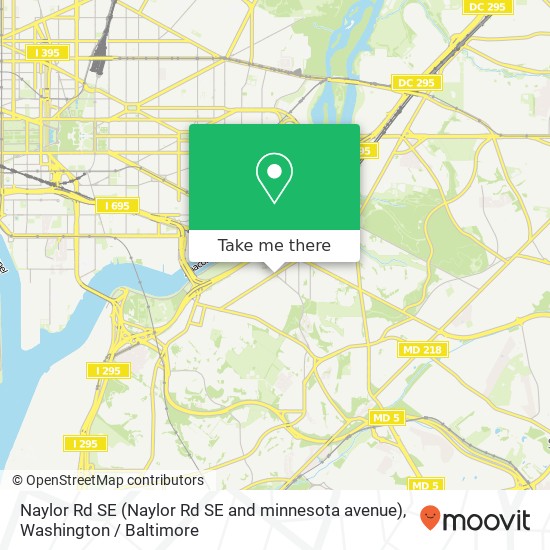 Mapa de Naylor Rd SE (Naylor Rd SE and minnesota avenue), Washington, <B>DC< / B> 20020