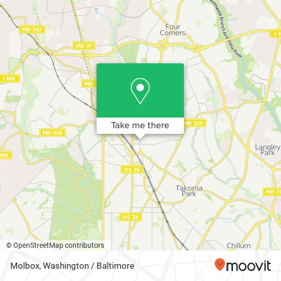 Mapa de Molbox, 8115 Fenton St