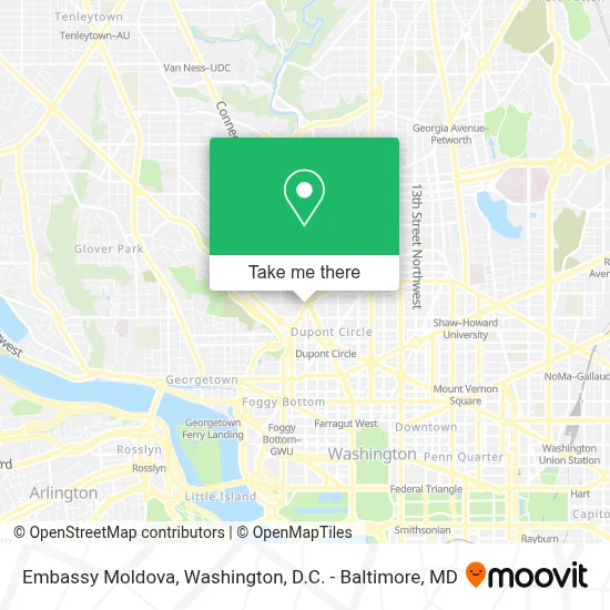 Embassy Moldova map