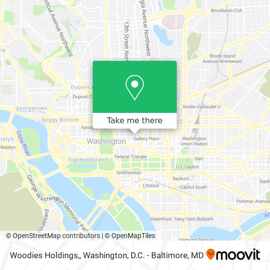 Woodies Holdings, map