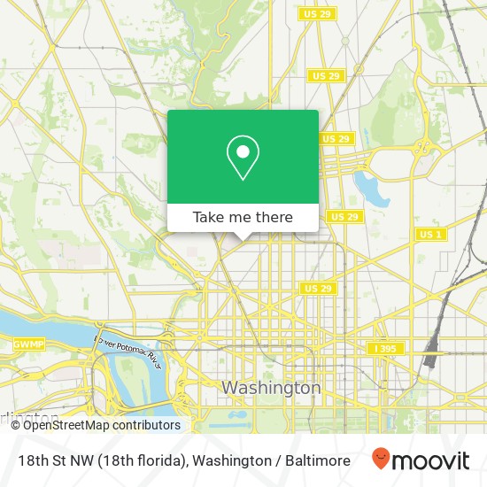 18th St NW (18th florida), Washington, DC 20009 map