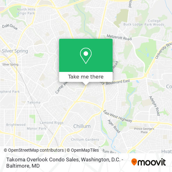 Takoma Overlook Condo Sales map