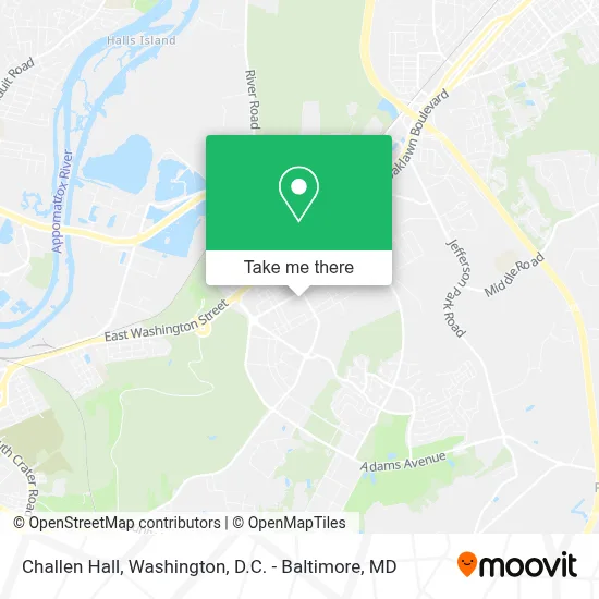 Challen Hall map