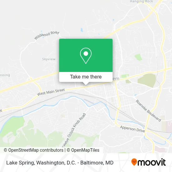 Lake Spring map