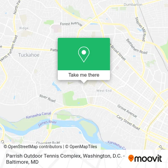 Parrish Outdoor Tennis Complex map
