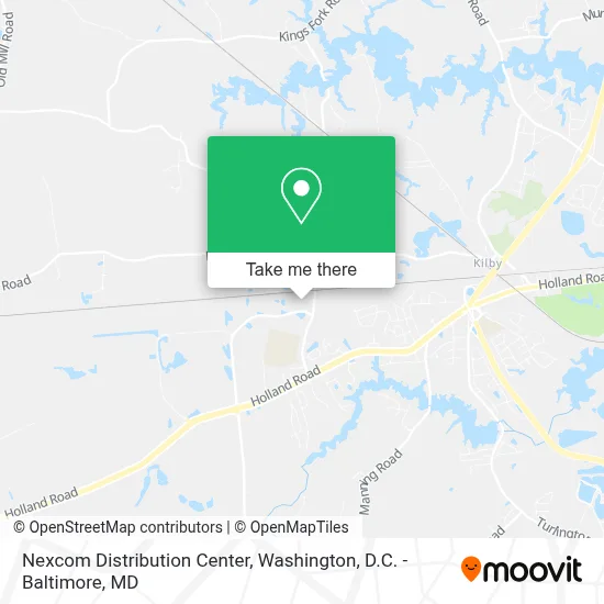 Nexcom Distribution Center map