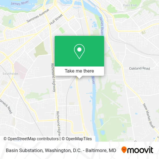 Basin Substation map