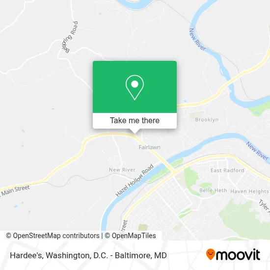 Hardee's map