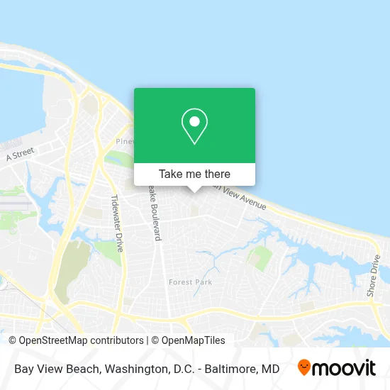 Bay View Beach map