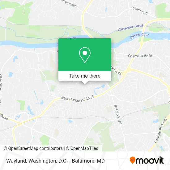 Wayland map