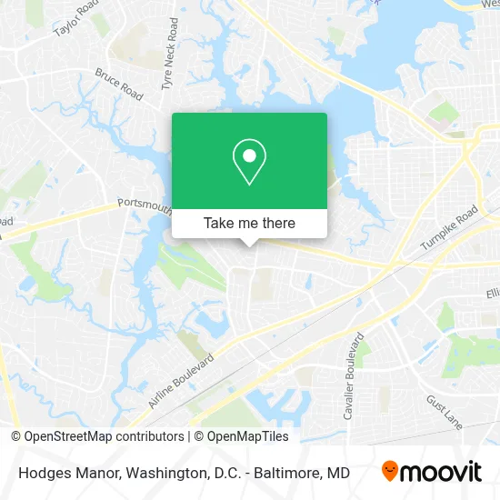Hodges Manor map
