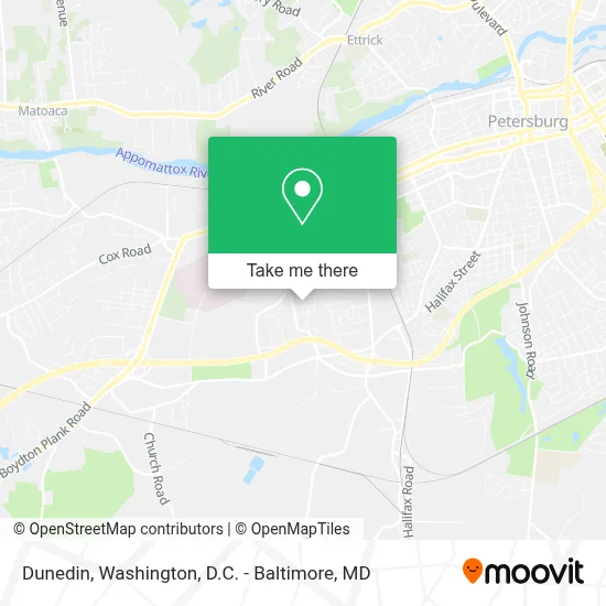 Dunedin map