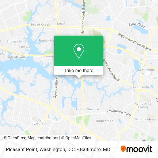 Pleasant Point map
