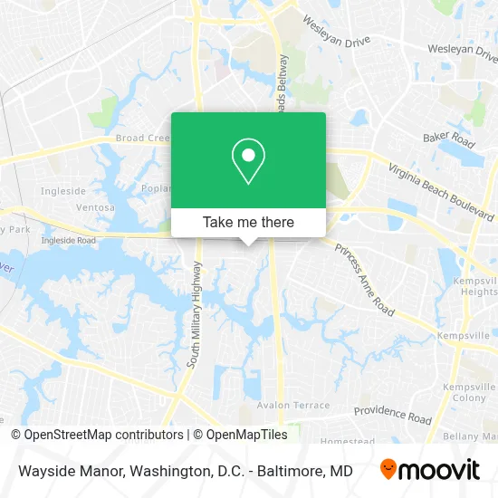 Wayside Manor map