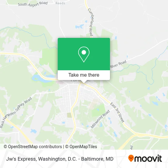 Jw's Express map