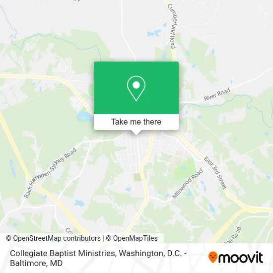 Collegiate Baptist Ministries map