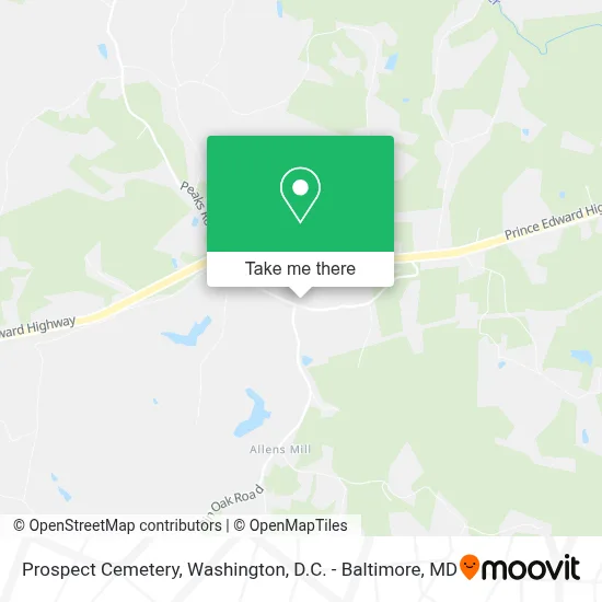 Prospect Cemetery map