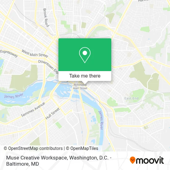 Muse Creative Workspace map