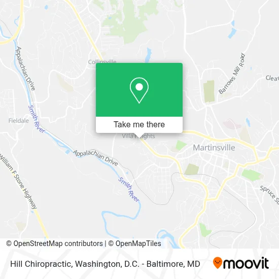 Hill Chiropractic map
