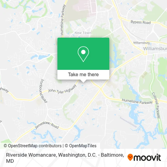 Riverside Womancare map