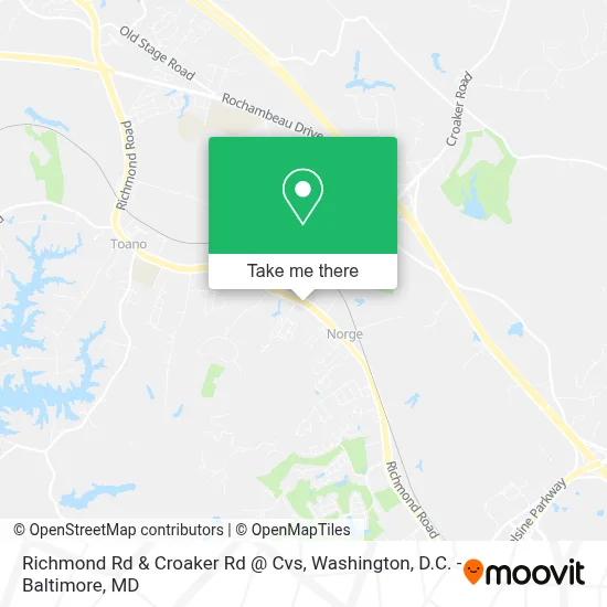 Richmond Rd & Croaker Rd @ Cvs map