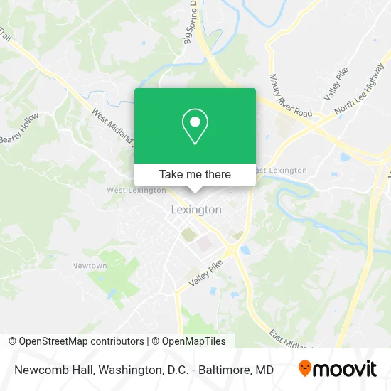Newcomb Hall map