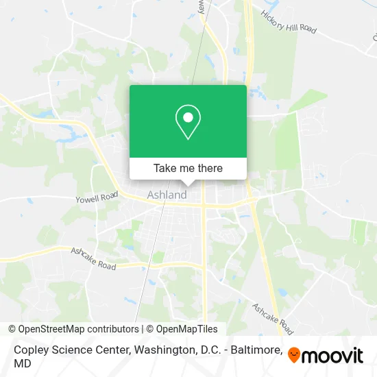 Copley Science Center map