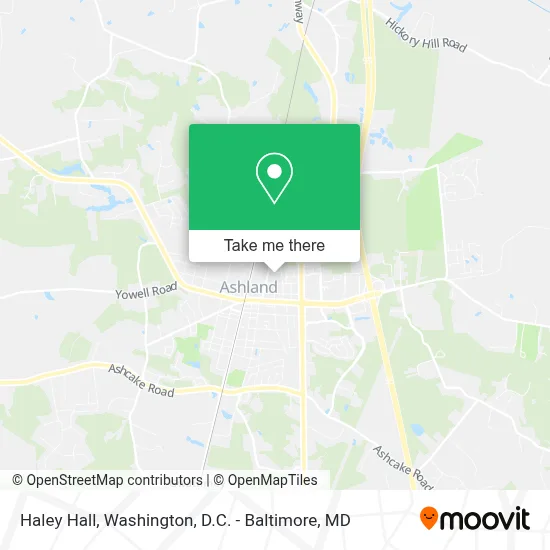 Haley Hall map