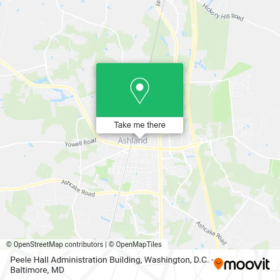 Peele Hall Administration Building map