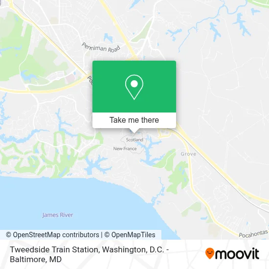 Tweedside Train Station map