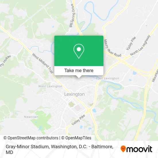 Gray-Minor Stadium map