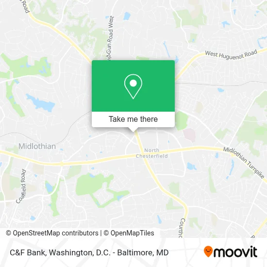 C&F Bank map