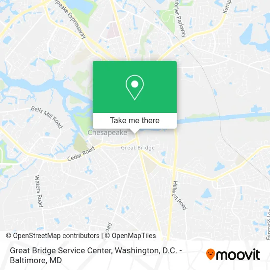 Great Bridge Service Center map