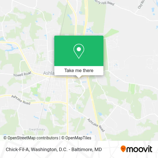 Chick-Fil-A map
