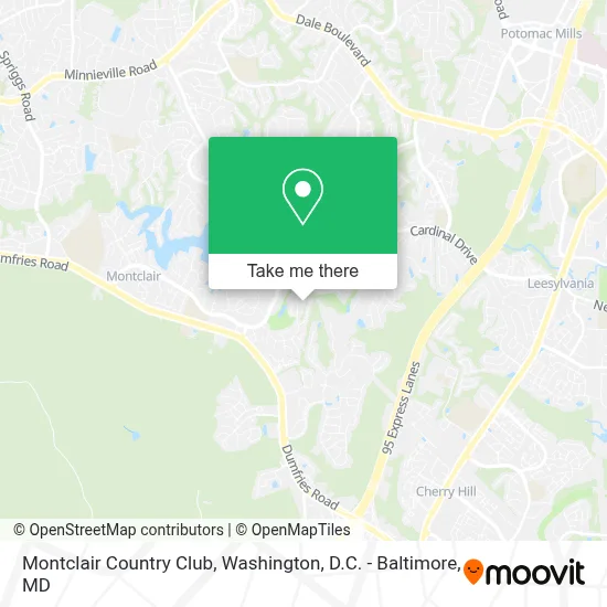 Montclair Country Club map