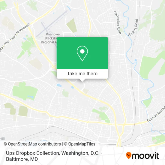 Ups Dropbox Collection map