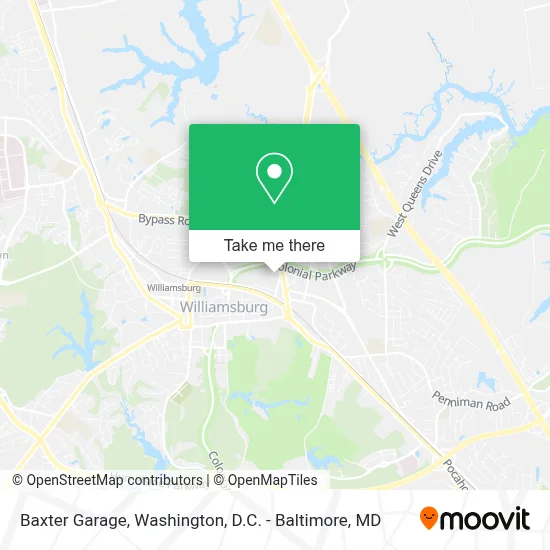Baxter Garage map