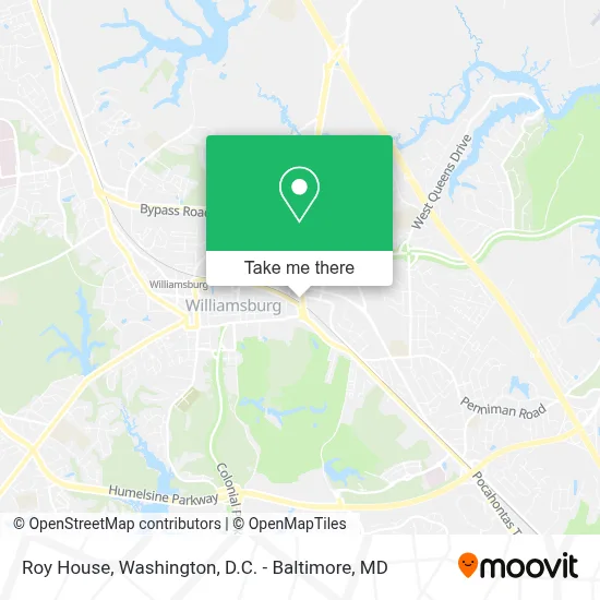 Roy House map