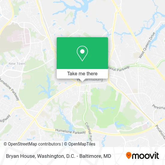 Bryan House map