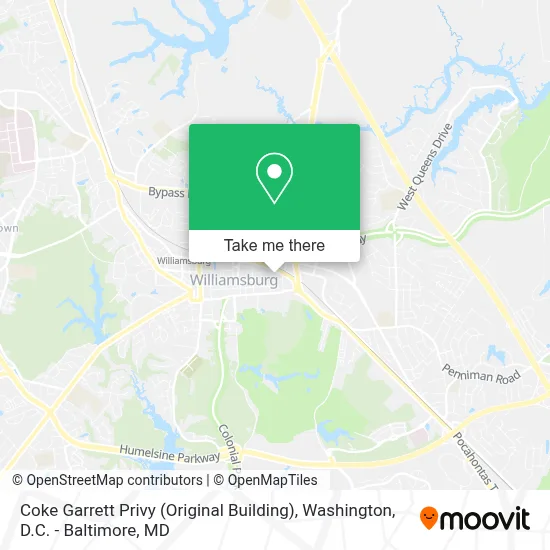 Coke Garrett Privy (Original Building) map