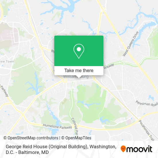 George Reid House (Original Building) map