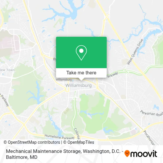 Mechanical Maintenance Storage map