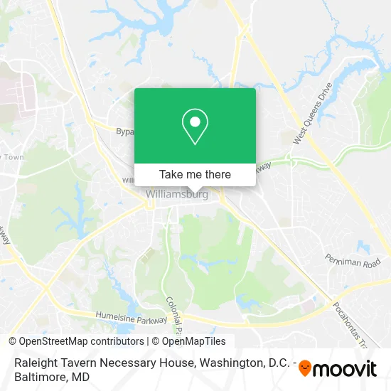 Raleight Tavern Necessary House map