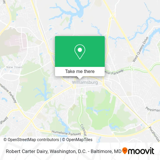 Robert Carter Dairy map