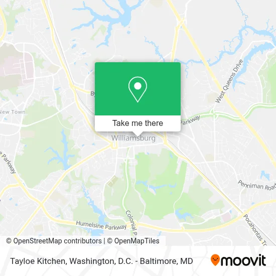 Tayloe Kitchen map