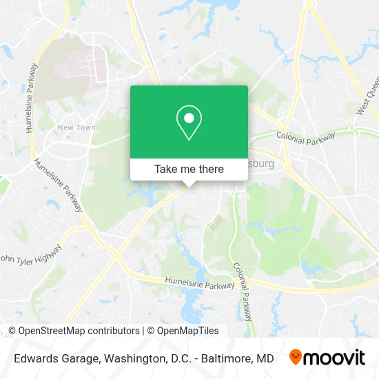 Edwards Garage map